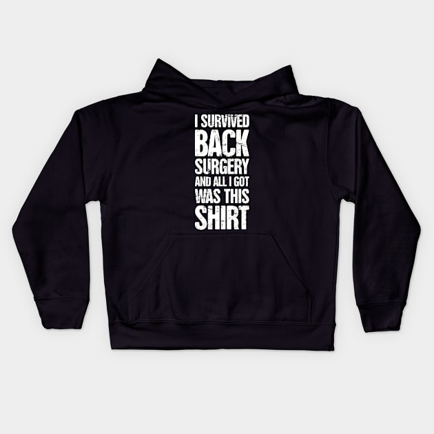 Spinal Fusion - Spine Back Surgery Get Well Gift Kids Hoodie by Wizardmode